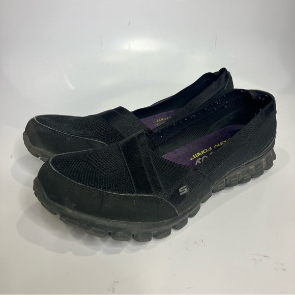 Skechers EZ flex 2 Quipster black slip on shoes women’s size 10 - Picture 1 of 8